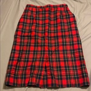 Vintage wool Pendleton skirt.